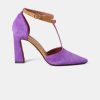 Shoes And Accessories Momoni | Josselin Decollete' With Suede Slingback - Violet